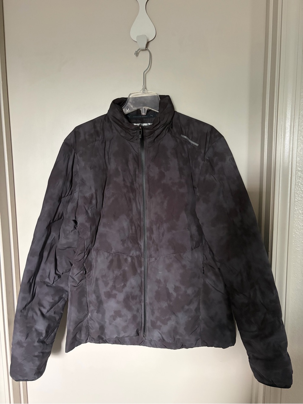 Porsche Design Men's Dark Gray Camo Puffer Jacket